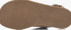bruine michael kors kids platte sandalen jagger maxson
