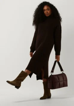 bruine minimum midi jurk pippalika