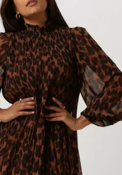 bruine minus midi jurk mia smock long dress 1