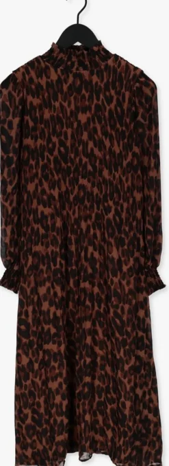 bruine minus midi jurk mia smock long dress 1