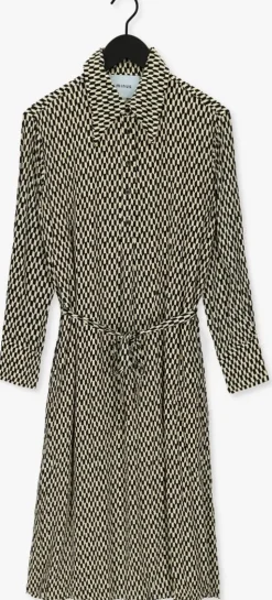 bruine minus mini jurk lasina shirtdress 3