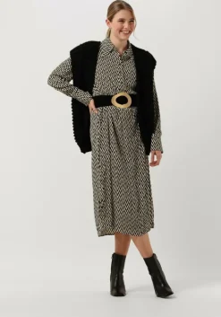 bruine minus mini jurk lasina shirtdress 3