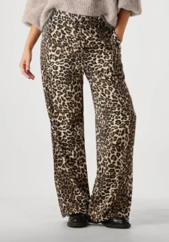 bruine modström pantalon tipsymd print pants