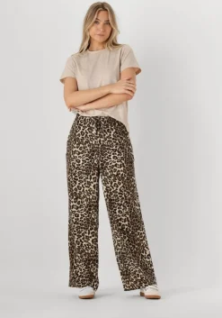 bruine modström pantalon tipsymd print pants