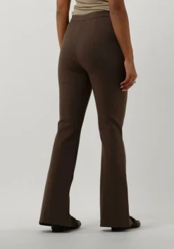 bruine modström pantalon tanny slit pants