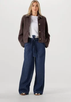 bruine modström teddy jas justymd short jacket