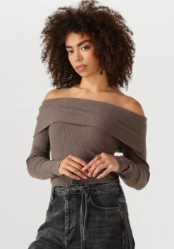 bruine modström top garymd top