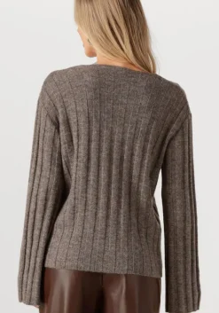 bruine modström trui treemd v-neck