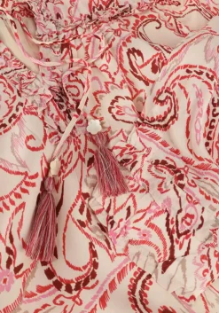 bruine moliin midi jurk rosalie