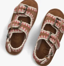 bruine mou sandalen bounce sandal