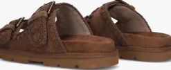 bruine mou slippers low bio sandal 2buckles monoch