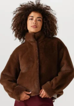 bruine moves faux fur jas kara jacket 4471
