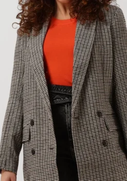 bruine msch copenhagen blazer mschflorencia blazer chk