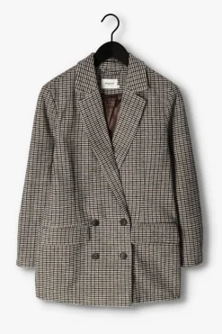 bruine msch copenhagen blazer mschflorencia blazer chk