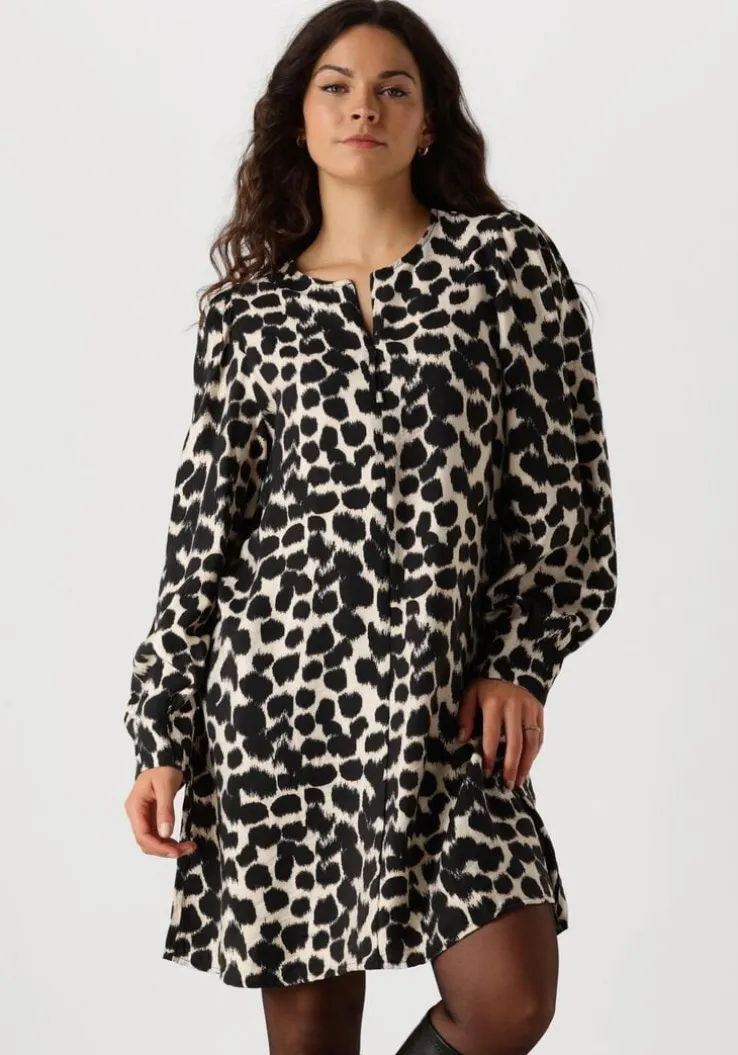 bruine msch copenhagen mini jurk mschottelie karalynn dress