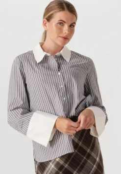 bruine neo noir blouses dranila stripe shirt