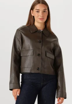 bruine neo noir jack romana faux pu jacket