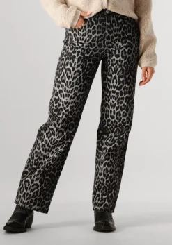 bruine neo noir lange broeken simona leopard pants