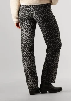 bruine neo noir lange broeken simona leopard pants