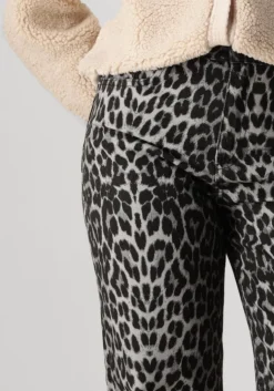 bruine neo noir lange broeken simona leopard pants