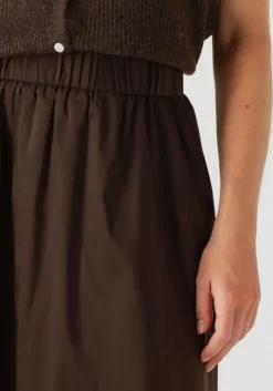 bruine neo noir maxirok yara long poplin skirt