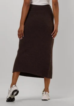 bruine neo noir midirok ashanti knit skirt