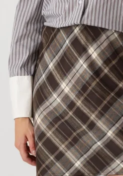 bruine neo noir minirok lunna check skirt