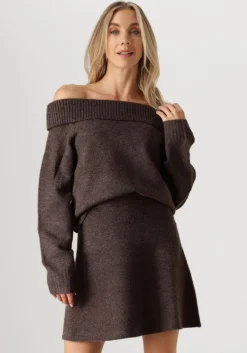 bruine neo noir trui jane knit blouse