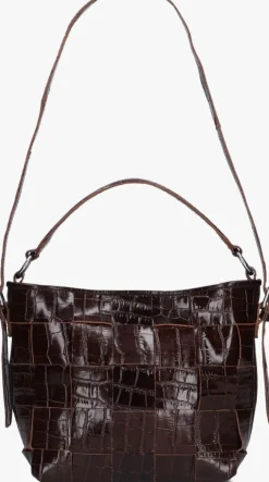 bruine núnoo schoudertas small chiara texas