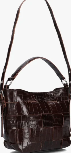 bruine núnoo schoudertas small chiara texas