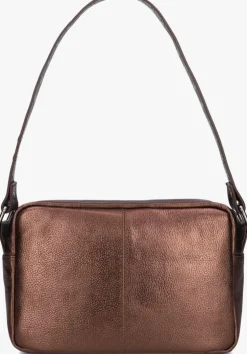 bruine núnoo schoudertas vilda metallic