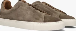 bruine nokwol lage sneakers connor