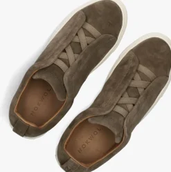 bruine nokwol lage sneakers connor