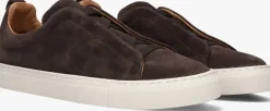 bruine nokwol lage sneakers connor