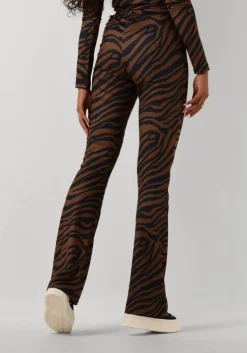 bruine notre-v flared broek nv celeste flared pants