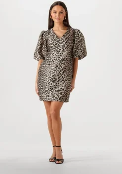 bruine notre-v mini jurk nv-flossie