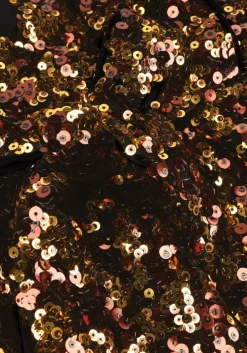 bruine notre-v mini jurk nv-clio dress