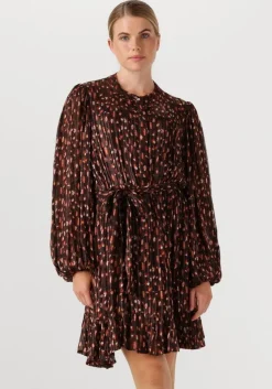 bruine notre-v mini jurk nv-gwen