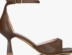 bruine notre-v sandalen met hak 2655s