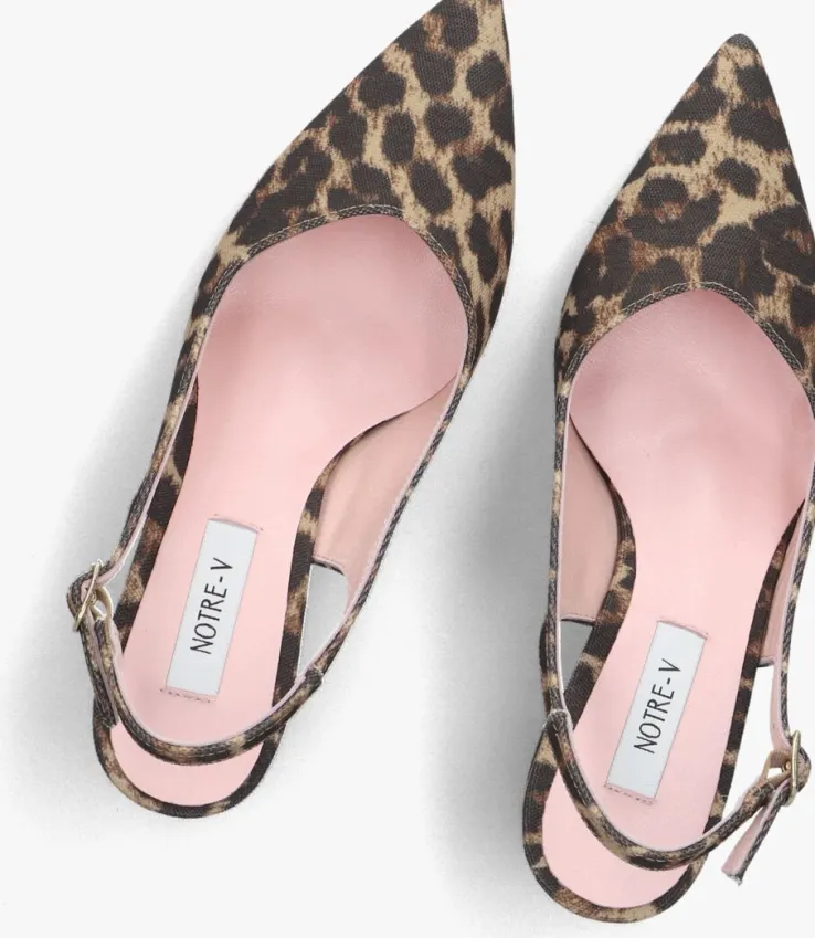 bruine notre-v slingbacks 2315c