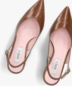 bruine notre-v slingbacks 2315c