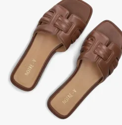 bruine notre-v slippers as-14135