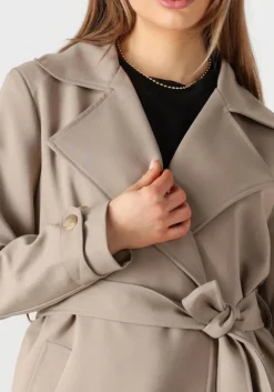 bruine notre-v trenchcoats nv-fae long coat