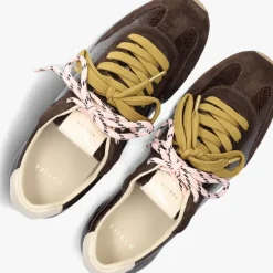 bruine nubikk lage sneakers billy lou