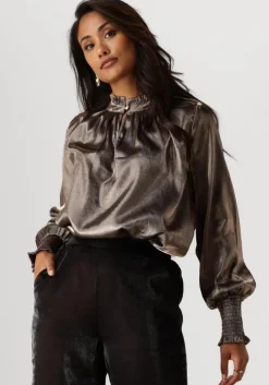 bruine nukus blouses marbella blouse shiny