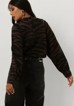 bruine object blouses objcira l/s top