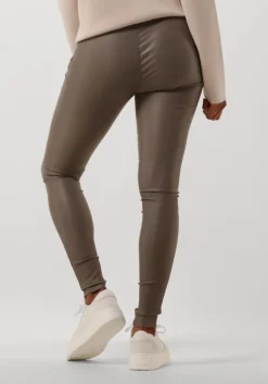 bruine object legging objbelle mw coated legging