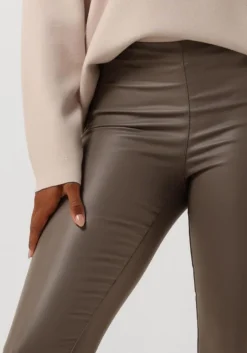 bruine object legging objbelle mw coated legging