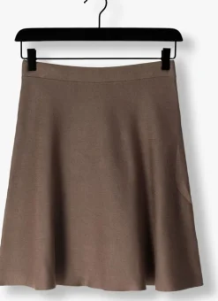 bruine object minirok objreynard hw short knit skirt