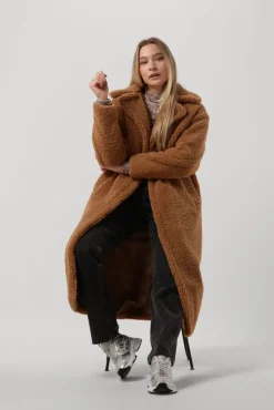 bruine object trui fleur l/s knit